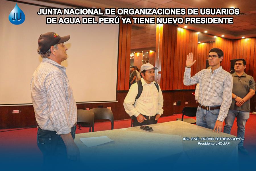 Junta Nacional de Organizaciones de Usuarios de Agua del Perú ya tiene nuevo Presidente