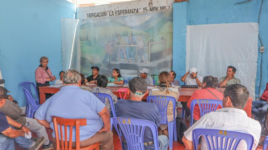 Reunión técnica en la Comisión de Usuarios La Esperanza