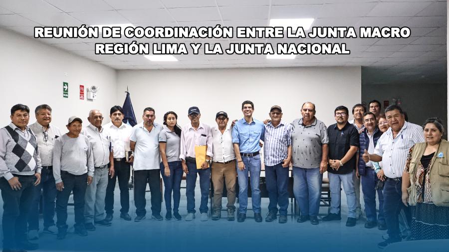 Reunión de coordinación entre la Junta Macro Región Lima y la Junta Nacional