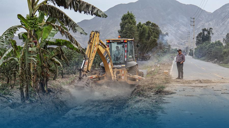 Instalación de mantas de concreto en el canal Boliche – Palpa