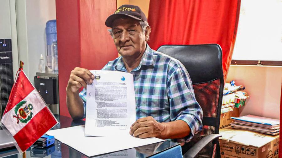 Firma de convenio marco de cooperación interinstitucional entre la Junta de Usuarios y la Municipalidad de Aucallama